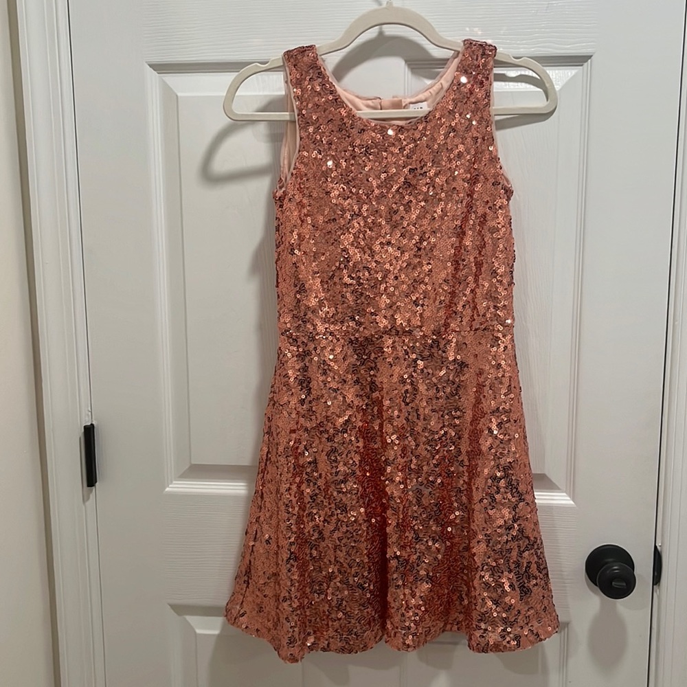 XL rose gold gap kids dress